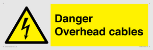 danger overhead cables